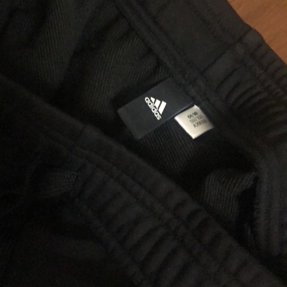 Adidas, black crop sweatpants, size XS - Picture 4 of 5